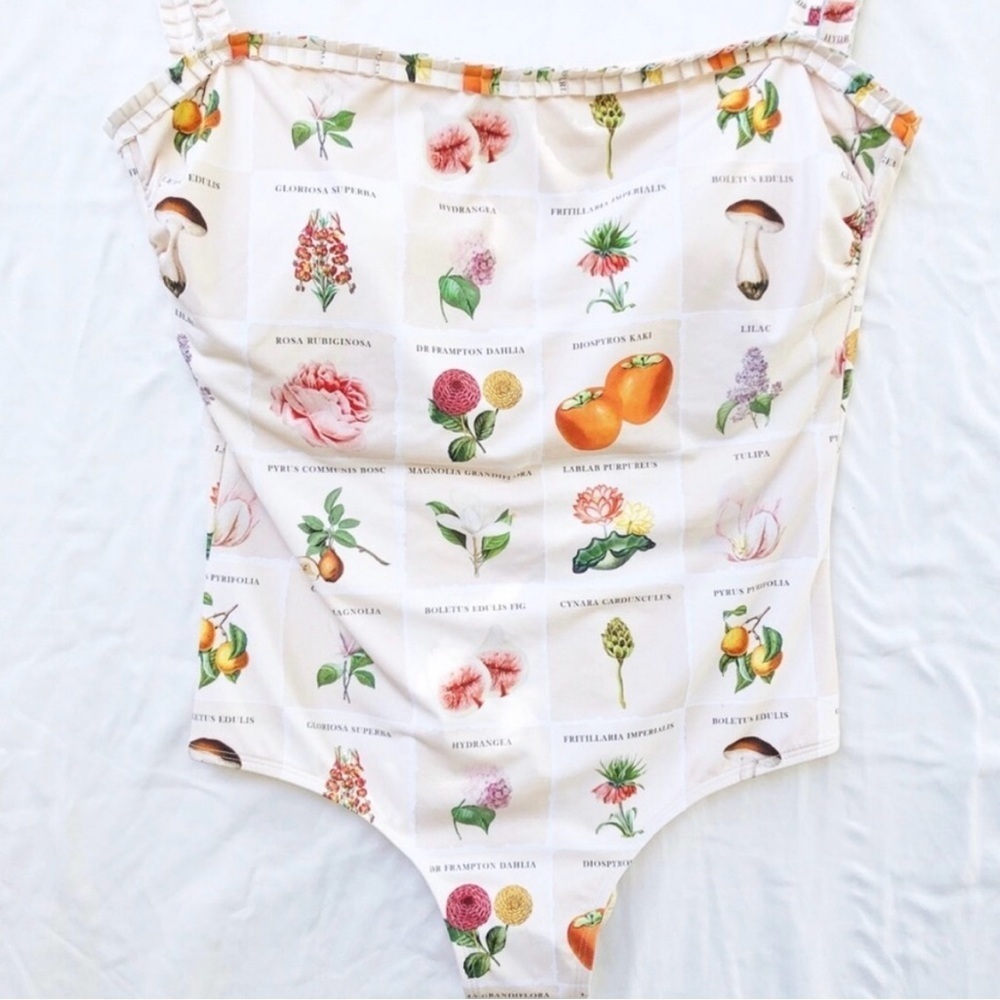 ANTHROPOLOGIE | NWT KINGDOM & STATE BOTANICAL PRINT PINTUCK ONE-PIECE LARGE - Picture 7 of 11
